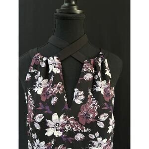 41 Hawthorn Black Floral Sundress Sleeveless Size L